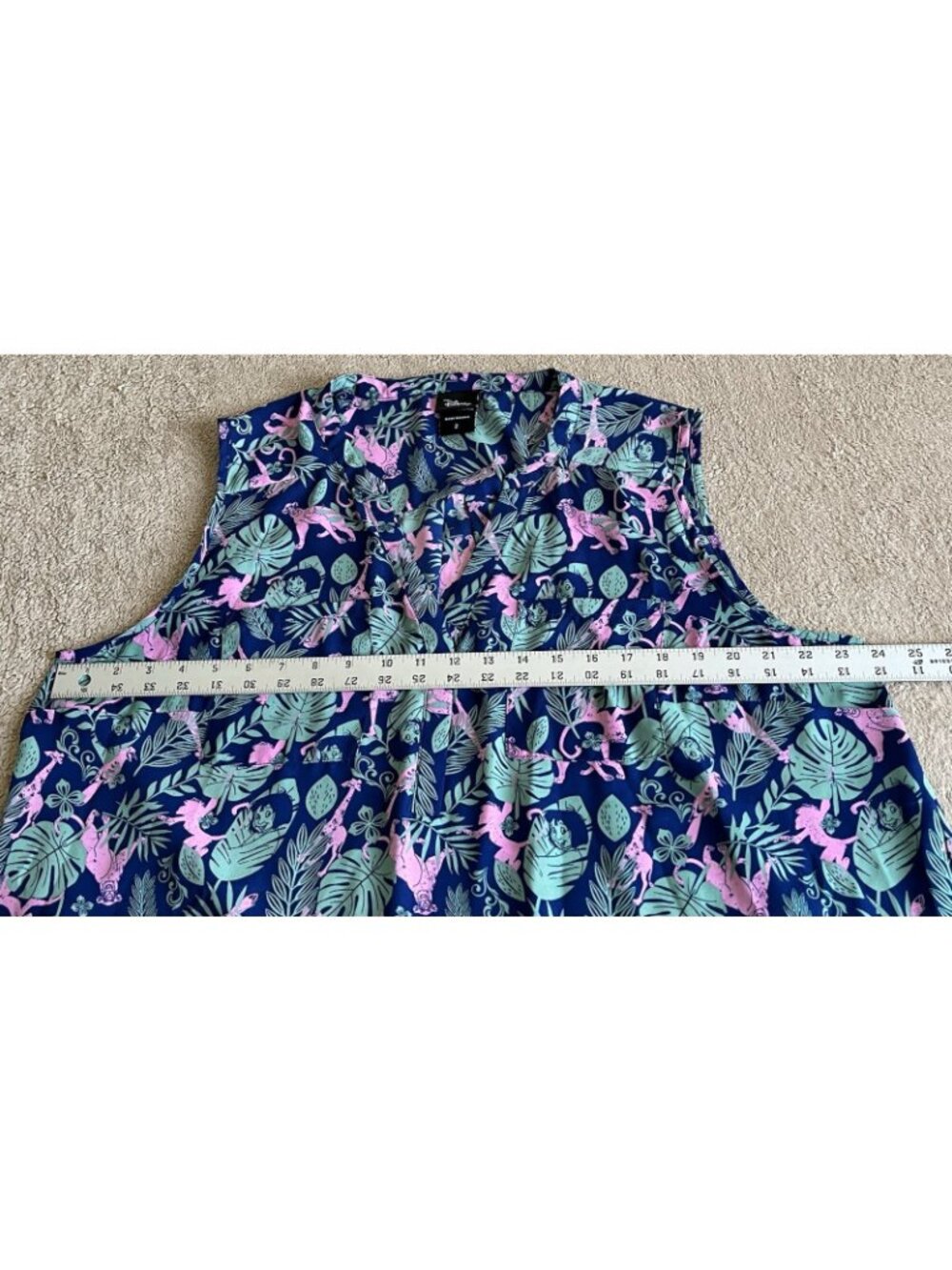 Disney Jungle Book Torrid Size 2 Hi Lo Button Front Georgette Blouse Top - Picture 10 of 16